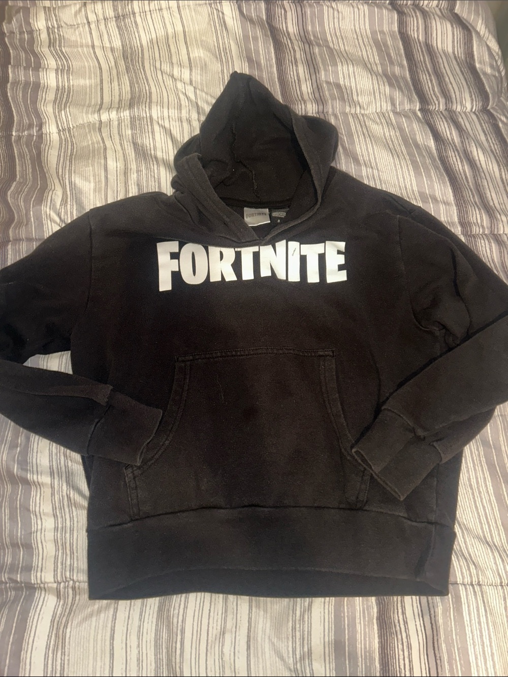 Fortnite boys size 8 black Pullover Hoodie